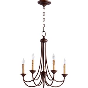 Brooks 5-Light Chandelier in Oiled Bronze