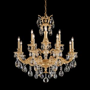 Milano 12-Light Chandelier in Heirloom Gold