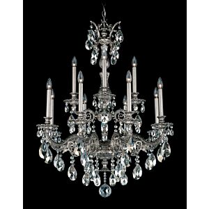 Milano 12-Light Chandelier in Antique Silver