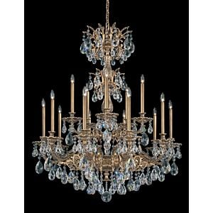 Milano 15-Light Chandelier in Florentine Bronze