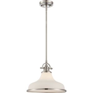 Grant 1-Light Pendant in Brushed Nickel