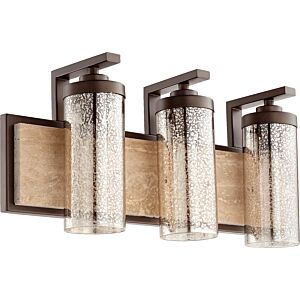 Julian 3-Light Bathroom Vanity Light in Oiled Bronze