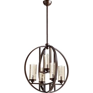 Julian 5-Light Chandelier in Oiled Bronze