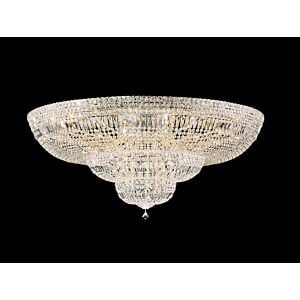 Petit Crystal Deluxe 36-Light Flush Mount Ceiling Light in Gold