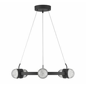 Biscayne 12-Light LED Chandelier in Matte Black