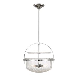 Denmar 4-Light Convertible Semi-Flush or Pendant in Polished Chrome