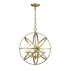 Z-Lite Aranya 4-Light Pendant Light In Heirloom Brass