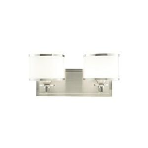 Basking Ridge 2-Light Bathroom Vanity Light Bracket in Satin Nickel