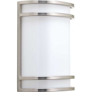 LED Sconce 1-Light LED Wall Sconce in Brushed Nickel