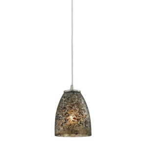 Fissure 1-Light Mini Pendant in Satin Nickel