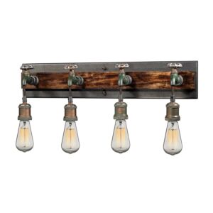 Jonas 4-Light Bathroom Vanity Light in Multi Tone Weathered