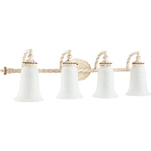 Alameda 4-Light Bathroom Vanity Light in Persian White