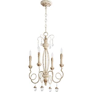 Venice 4-Light Chandelier in Persian White