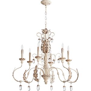 Venice 6-Light Chandelier in Persian White