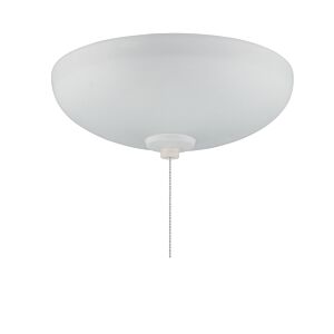 Elegance Bowl Light Kit 3-Light LED Fan Light Kit in White Frost