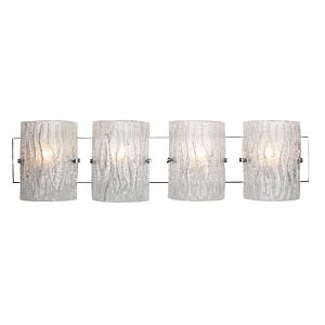 Brilliance 4-Light Bathroom Vanity Light in Chrome