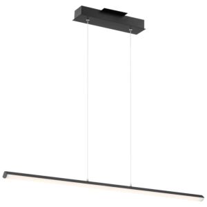 Float 1-Light LED Linear Pendant in Matte Black