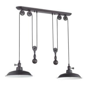 Craftmade 2-Light 12" Pendant Light in Aged Bronze Brushed