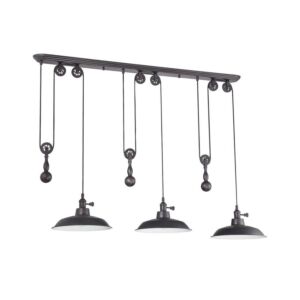 Craftmade 3-Light 12" Pendant Light in Aged Bronze Brushed