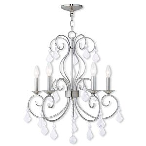 Donatella 5-Light Chandelier in Brushed Nickel