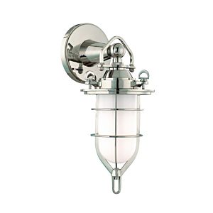 Hudson Valley New Canaan 7 Inch Bathroom Vanity Light in Polished Nickel