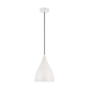 Oden 1-Light Pendant in Matte White