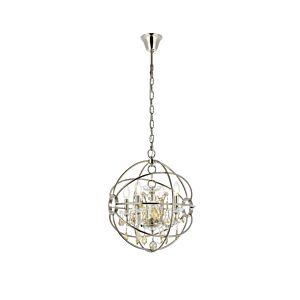 Geneva 4-Light Pendant in Polished Nickel