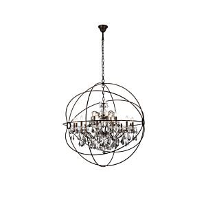 Geneva 18-Light Chandelier in Dark Bronze