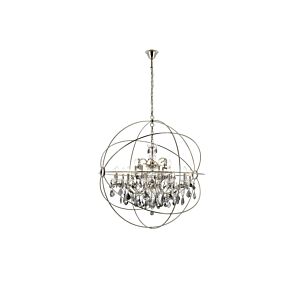 Geneva 18-Light Chandelier in Polished Nickel