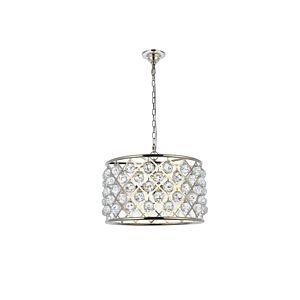 Madison 6-Light Pendant in Polished Nickel