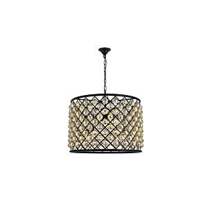 Madison 8-Light Chandelier in Matte Black