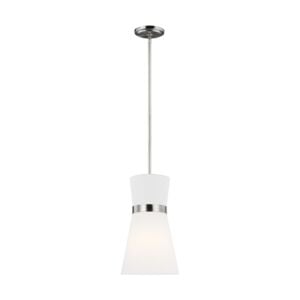 Clark 1-Light Pendant in Brushed Nickel