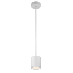 Tube 1-Light LED Pendant in White