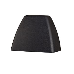 1-Light LED Deck Light in Textured Black