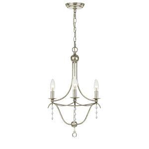 Metro 3-Light Mini Chandelier in Antique Silver