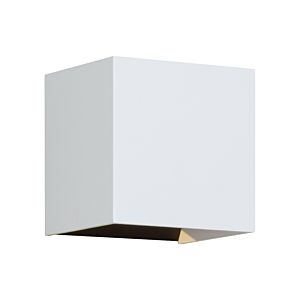 Visual Comfort Modern Vex 5" Outdoor Wall Light in White