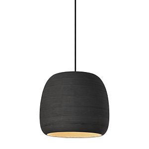 Visual Comfort Modern Karam 2700K LED 10" Pendant Light in Black/Black