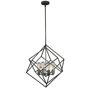 Rad 4-Light Pendant in Warm Pewter