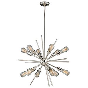 Estelle 12-Light Pendant in Polished Nickel