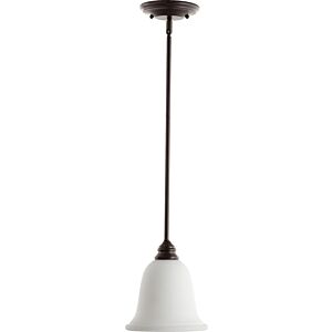 Bryant 1-Light Pendant in Oiled Bronze w with Satin Opal