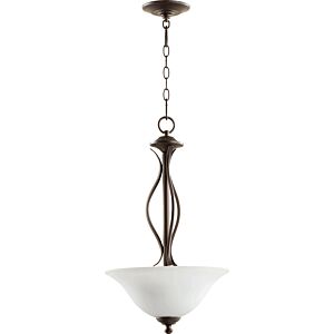 Spencer 3-Light Pendant in Oiled Bronze w with Satin Opal