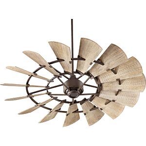 Windmill 60" Hanging Ceiling Fan in Oiled Bronze