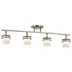 Hendrik 4-Light Rail Light in Brushed Nickel