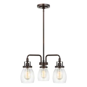 Belton 3-Light Chandelier in Bronze