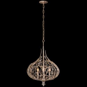 Bask 3-Light Pendant in Gold Dust