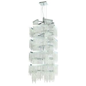 Eurofase Rossi 36-Light Chandelier in Chrome