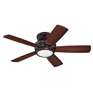 Craftmade 44" Tempo Flush Mount Ceiling Fan in Oiled Bronze