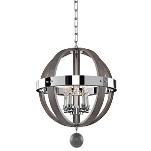 Sharlow 5-Light Pendant in Chrome