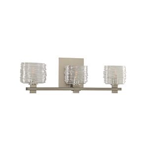  Clearwater Bathroom Vanity Light in Satin Nickel