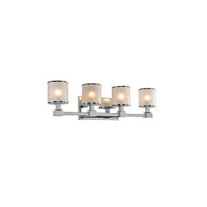 Destin 4-Light LED Bathroom Vanity Light in Chrome